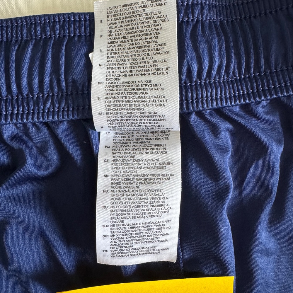 Navy Blue Boys Adidas ClimaLite Soccer Shorts Size Small - Picture 7 of 9
